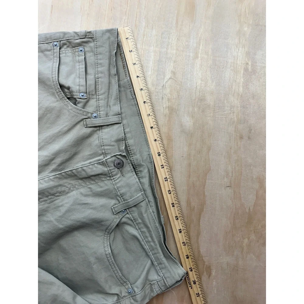 Levis 514 Straight Fit Khaki Tan Pants Mens 38x29 Cotton Stretch 00514-1865‎